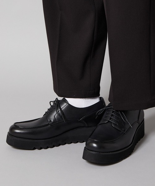 JUNRED(ジュンレッド)の「シンセティックレザープラットフォームシューズ(ドレスシューズ・メンズ・ブラック/ブラック系その他2・S/M/L)」の13枚目の写真