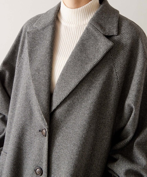 WEGO(ウィゴー)の「WEGO/ボリュームスリーブチェスターオーバーコート(チェスターコート・レディース・ブラック/ブルー/ライトベージュ/ブラック系その他2/ベージュ系その他2・SMALL/MEDIUM)」の14枚目の写真