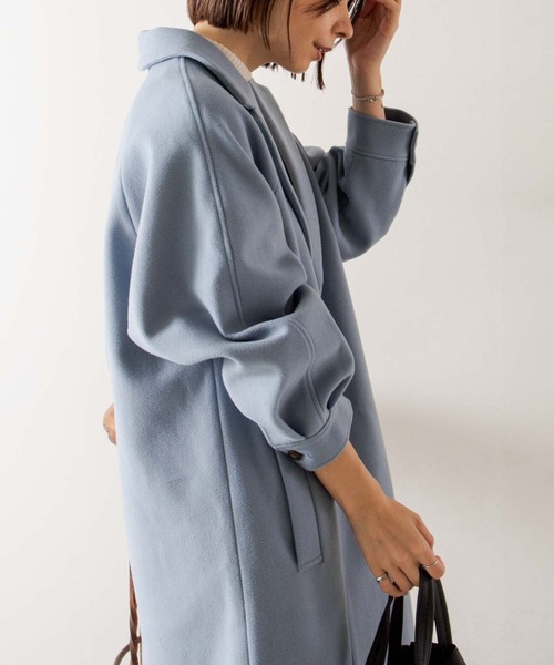 WEGO(ウィゴー)の「WEGO/ボリュームスリーブチェスターオーバーコート(チェスターコート・レディース・ブラック/ブルー/ライトベージュ/ブラック系その他2/ベージュ系その他2・SMALL/MEDIUM)」の13枚目の写真