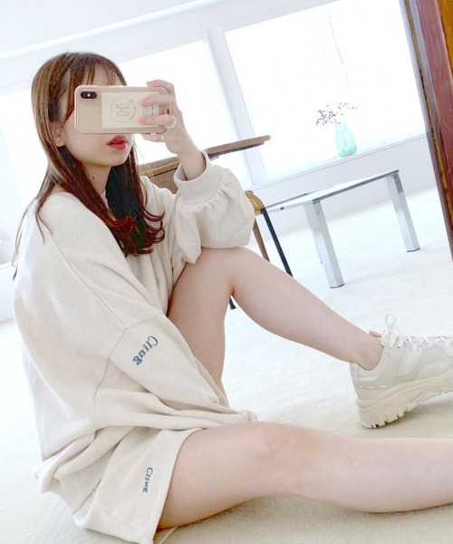 Heather（ヘザー）の「セルフィーウラケショートパンツ　237199（その他パンツ・レディース・アイボリー/グレー・FREE）」の20枚目の写真