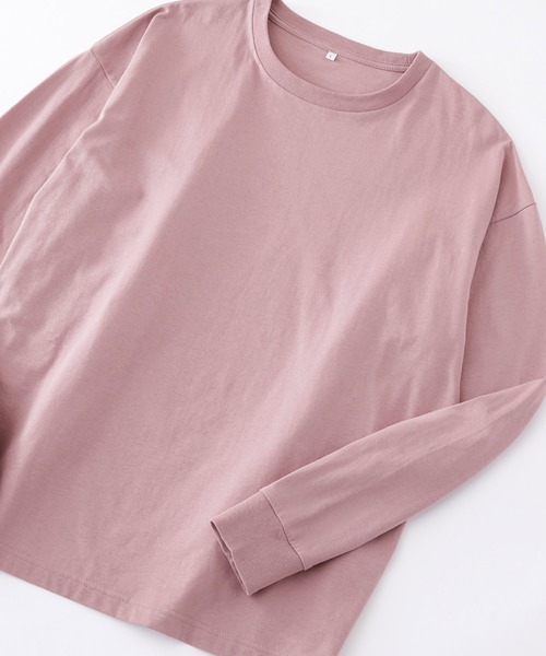 Anchor Smith（アンカー スミス）の「オーバーサイズ コットン天竺 カラー 長袖ベーシックTシャツ（Tシャツ/カットソー・メンズ・ホワイト/ブラック/ブラウン/オレンジ/ダークグレー/グリーン系その他/グレイッシュベージュ/ライトグレー/ネイビー/カーキ/グリーン/ヘザーグレー/ピンク系その他/グレイッシュブルー・S/M/XL/L）」の13枚目の写真