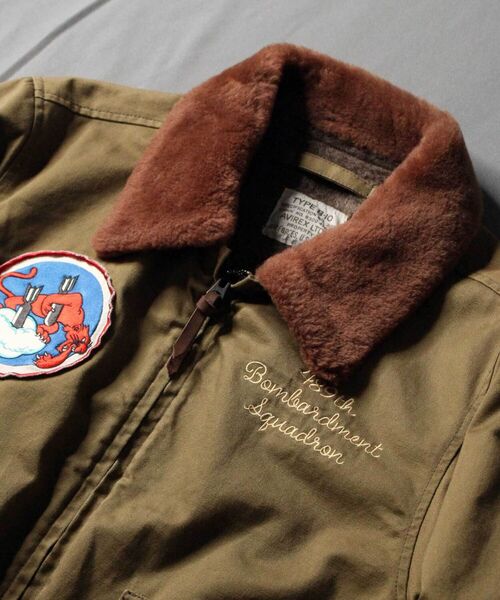 AVIREX(アヴィレックス)の「タイプ B-10 ブリーフィング タイム/TYPE B-10 BRIEFING TIME/アヴィレックス/AVIREX(ミリタリージャケット・メンズ・カーキ・44/40/38/42)」の14枚目の写真