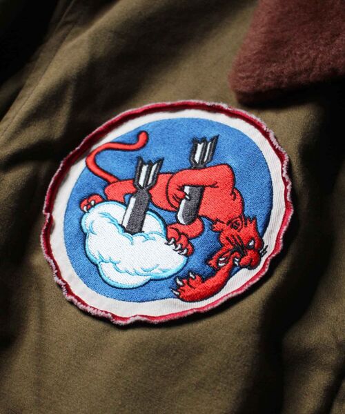 AVIREX(アヴィレックス)の「タイプ B-10 ブリーフィング タイム/TYPE B-10 BRIEFING TIME/アヴィレックス/AVIREX(ミリタリージャケット・メンズ・カーキ・44/40/38/42)」の16枚目の写真