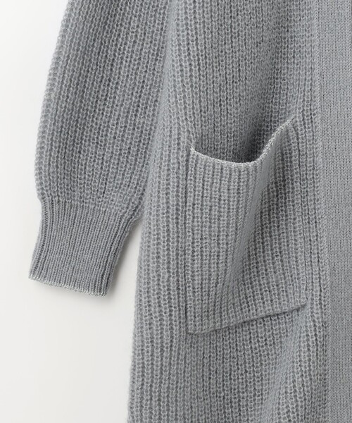 Diagram(ダイアグラム)の「【LIFE STYLE WEAR】モヘヤ畦ニットカーディガン-D(カーディガン/ボレロ・レディース・サックスブルー・36)」の6枚目の写真