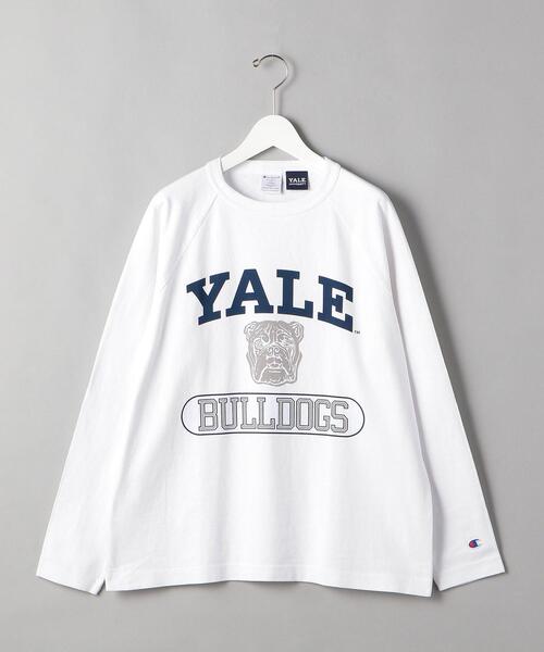 Champion（チャンピオン）の「＜CHAMPION（チャンピオン）＞ YALE USA LS TEE/カットソー（Tシャツ/カットソー・メンズ・ネイビー/ホワイト・M/L/XL）」の2枚目の写真
