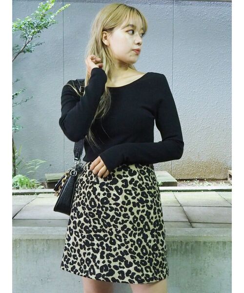 EVRIS（エヴリス）の「アニマルパターンミニスカート（スカート・レディース・ブラウン/その他1・SMALL/MEDIUM）」の7枚目の写真