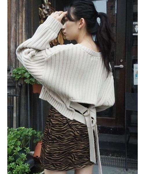 EVRIS（エヴリス）の「アニマルパターンミニスカート（スカート・レディース・ブラウン/その他1・SMALL/MEDIUM）」の13枚目の写真