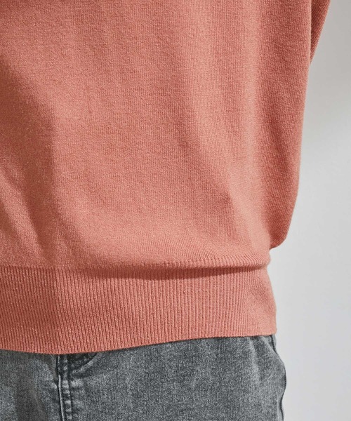 VIS（ビス）の「さり気なくキラっと。バックポイントパール釦ハイネックニットプルオーバー（ニット/セーター・レディース・ホワイト/ブラック/ライトグリーン/ピンク系その他・FREE）」の14枚目の写真