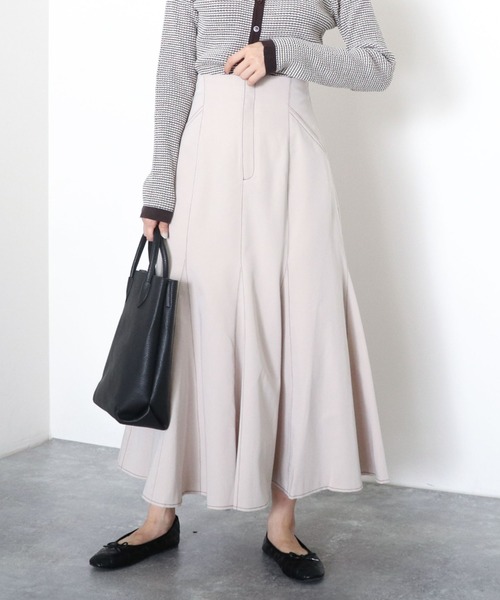 archives（アルシーヴ）の「配色ステッチマーメイドスカート（スカート・レディース・モカ/アイボリー/ブラック/グリーン・MEDIUM）」の20枚目の写真