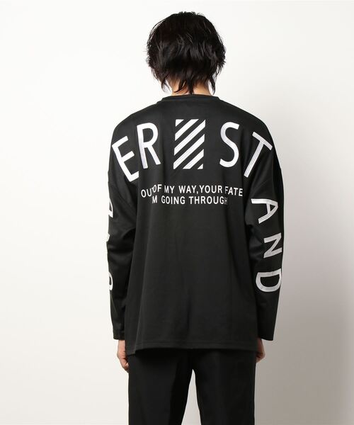 semantic design（セマンティックデザイン）の「セマンティックデザイン/semantic design アーチロゴ クルーネック長袖ビッグプルオーバーTシャツ（Tシャツ/カットソー・メンズ・ベージュ/ブラック/ホワイト・MEDIUM/LARGE/X-LARGE）」の7枚目の写真