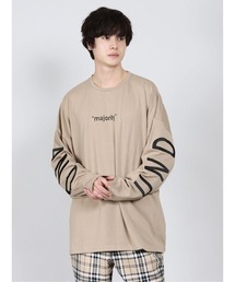 semantic design | セマンティックデザイン/semantic design アーチロゴ クルーネック長袖ビッグプルオーバーTシャツ(Tシャツ/カットソー)