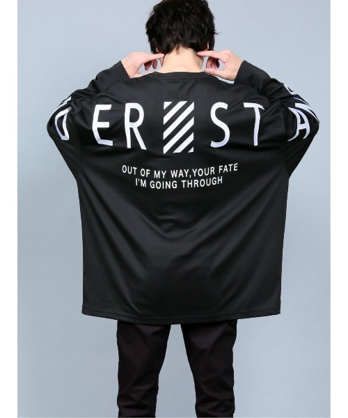 semantic design（セマンティックデザイン）の「セマンティックデザイン/semantic design アーチロゴ クルーネック長袖ビッグプルオーバーTシャツ（Tシャツ/カットソー・メンズ・ベージュ/ブラック/ホワイト・MEDIUM/LARGE/X-LARGE）」の3枚目の写真