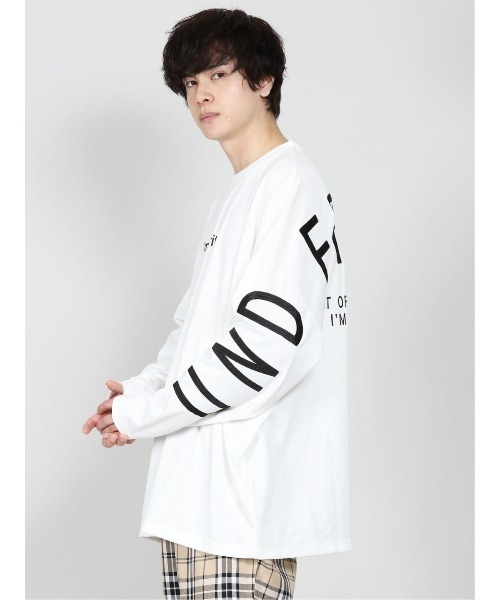 semantic design（セマンティックデザイン）の「セマンティックデザイン/semantic design アーチロゴ クルーネック長袖ビッグプルオーバーTシャツ（Tシャツ/カットソー・メンズ・ベージュ/ブラック/ホワイト・MEDIUM/LARGE/X-LARGE）」の9枚目の写真