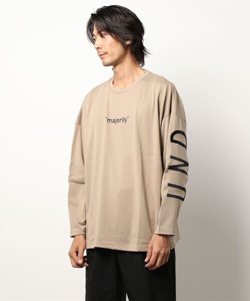 semantic design（セマンティックデザイン）の「セマンティックデザイン/semantic design アーチロゴ クルーネック長袖ビッグプルオーバーTシャツ（Tシャツ/カットソー・メンズ・ベージュ/ブラック/ホワイト・MEDIUM/LARGE/X-LARGE）」の12枚目の写真