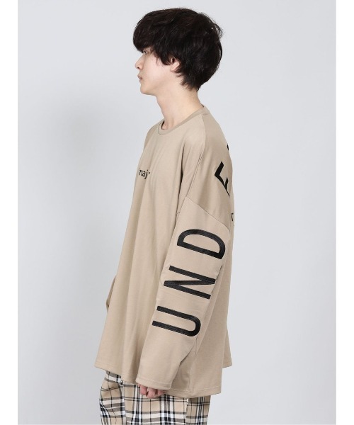 semantic design（セマンティックデザイン）の「セマンティックデザイン/semantic design アーチロゴ クルーネック長袖ビッグプルオーバーTシャツ（Tシャツ/カットソー・メンズ・ベージュ/ブラック/ホワイト・MEDIUM/LARGE/X-LARGE）」の11枚目の写真