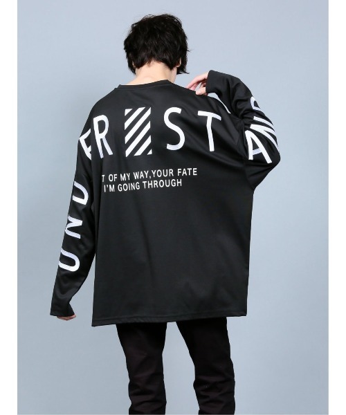 semantic design（セマンティックデザイン）の「セマンティックデザイン/semantic design アーチロゴ クルーネック長袖ビッグプルオーバーTシャツ（Tシャツ/カットソー・メンズ・ベージュ/ブラック/ホワイト・MEDIUM/LARGE/X-LARGE）」の17枚目の写真