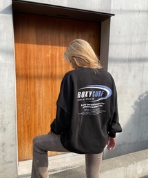 【ZOZO限定アイテム】OVAL PULLOVER/ロキシーバックプリントクルーネックスウェットトレーナー