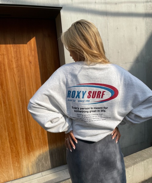 ROXY（ロキシー）の「【ZOZO限定アイテム】OVAL PULLOVER/ロキシーバックプリントクルーネックスウェットトレーナー（スウェット・レディース・ブラック/グレー/パープル・FREE）」の9枚目の写真