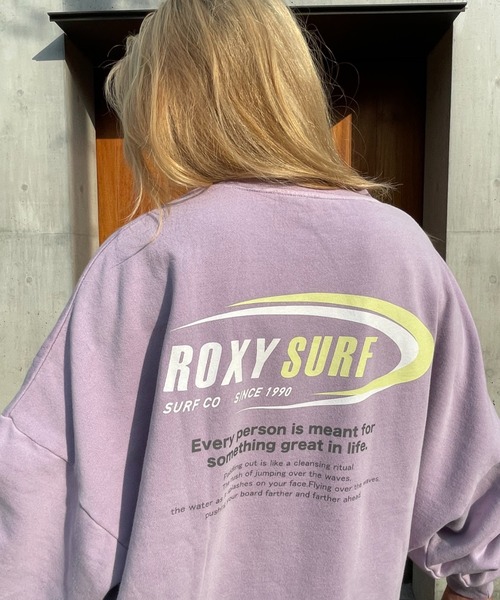 ROXY（ロキシー）の「【ZOZO限定アイテム】OVAL PULLOVER/ロキシーバックプリントクルーネックスウェットトレーナー（スウェット・レディース・ブラック/グレー/パープル・FREE）」の12枚目の写真