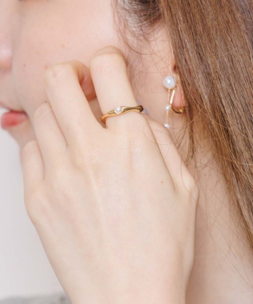 flower（フラワー）の「プチパールリング（リング・レディース・ゴールド・FREE）」の5枚目の写真