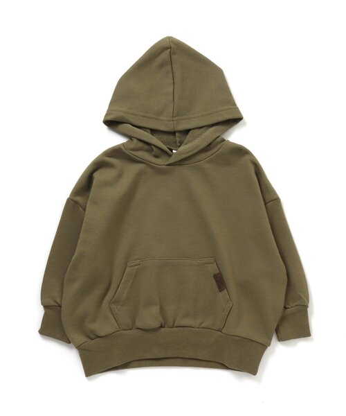 BREEZE(ブリーズ)の「WEB限定 無地シルエットパーカー(パーカー・キッズ・ブルー/ブラック/パープル/ネイビー/カーキ/イエロー/ピンク・100/120/130/140/150/90/110)」の1枚目の写真