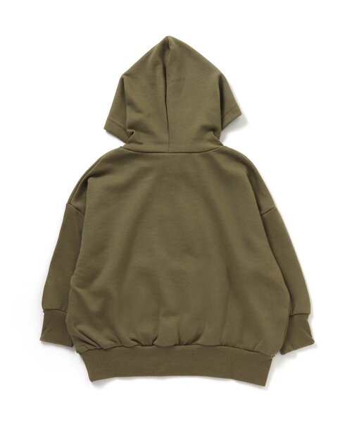 BREEZE(ブリーズ)の「WEB限定 無地シルエットパーカー(パーカー・キッズ・ブルー/ブラック/パープル/ネイビー/カーキ/イエロー/ピンク・100/120/130/140/150/90/110)」の18枚目の写真