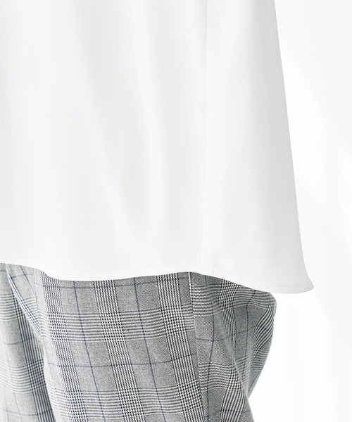 ROPE' PICNIC（ロペピクニック）の「【2WAY】スタンドカラーブラウス（シャツ/ブラウス・レディース・オフホワイト/ネイビー/グリーン・38）」の4枚目の写真