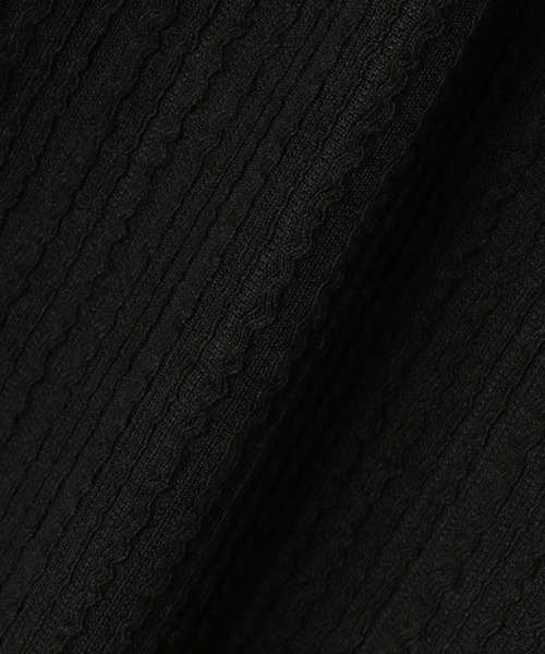 NICOLE white（ニコルホワイト）の「カットジャガード 袖フリルプルオーバー（Tシャツ/カットソー・レディース・グリーン/ブラウン/ブラック・FREE）」の15枚目の写真