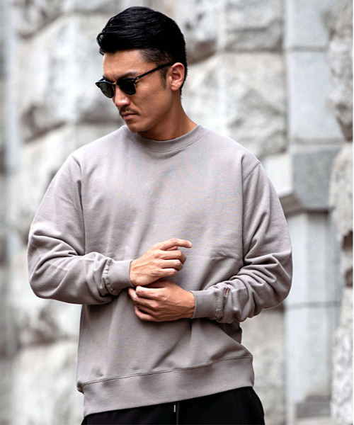 Goodwear(グッドウェア)の「『Goodwear/グッドウェア』WEB別注 USAコットンクルーネック長袖裏毛トレーナー(スウェット・メンズ・ブラック/ベージュ/グレー/オフホワイト/カーキ/チャコールグレー/ネイビー/グレイッシュベージュ・S/M/L/XL)」の6枚目の写真