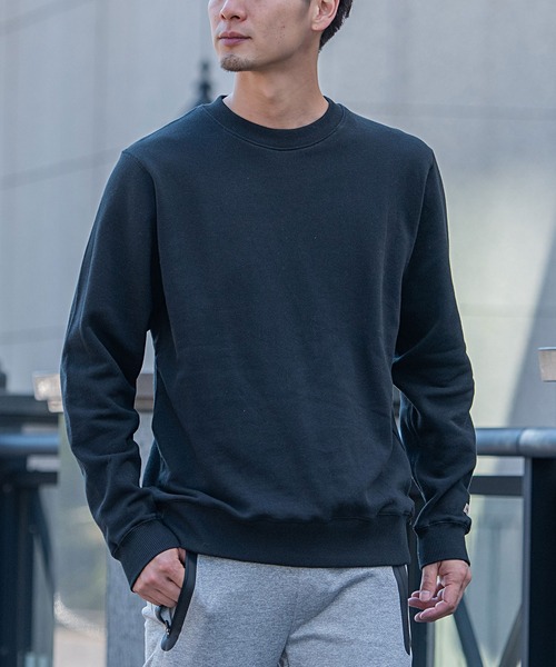 Goodwear(グッドウェア)の「『Goodwear/グッドウェア』WEB別注 USAコットンクルーネック長袖裏毛トレーナー(スウェット・メンズ・ブラック/ベージュ/グレー/オフホワイト/カーキ/チャコールグレー/ネイビー/グレイッシュベージュ・S/M/L/XL)」の11枚目の写真