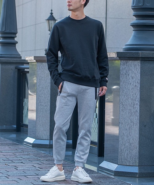 Goodwear(グッドウェア)の「『Goodwear/グッドウェア』WEB別注 USAコットンクルーネック長袖裏毛トレーナー(スウェット・メンズ・ブラック/ベージュ/グレー/オフホワイト/カーキ/チャコールグレー/ネイビー/グレイッシュベージュ・S/M/L/XL)」の22枚目の写真