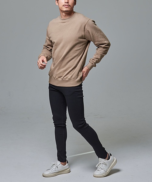 Goodwear(グッドウェア)の「『Goodwear/グッドウェア』WEB別注 USAコットンクルーネック長袖裏毛トレーナー(スウェット・メンズ・ブラック/ベージュ/グレー/オフホワイト/カーキ/チャコールグレー/ネイビー/グレイッシュベージュ・S/M/L/XL)」の13枚目の写真