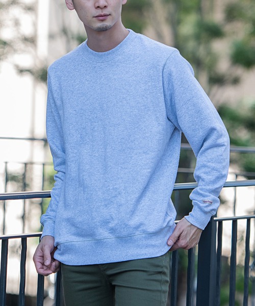 Goodwear(グッドウェア)の「『Goodwear/グッドウェア』WEB別注 USAコットンクルーネック長袖裏毛トレーナー(スウェット・メンズ・ブラック/ベージュ/グレー/オフホワイト/カーキ/チャコールグレー/ネイビー/グレイッシュベージュ・S/M/L/XL)」の12枚目の写真