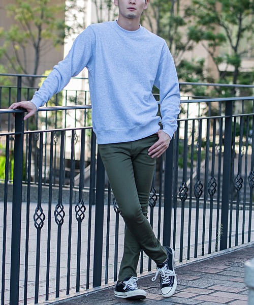 Goodwear(グッドウェア)の「『Goodwear/グッドウェア』WEB別注 USAコットンクルーネック長袖裏毛トレーナー(スウェット・メンズ・ブラック/ベージュ/グレー/オフホワイト/カーキ/チャコールグレー/ネイビー/グレイッシュベージュ・S/M/L/XL)」の20枚目の写真