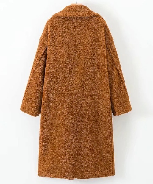 Opinion korean town(オピニオン コリアン タウン)の「Teddy boa long coat(ムートンコート・レディース・ベージュ/ブラウン/グレー・FREE)」の20枚目の写真