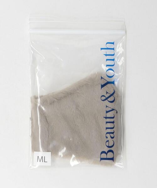 BEAUTY&YOUTH UNITED ARROWS（ビューティーアンドユースユナイテッドアローズ）の「BY ポリエステル ファー マスク（マスク・メンズ・ブラック/ベージュ/グレー・S/M/M/L）」の4枚目の写真