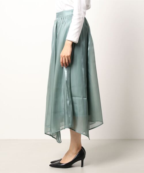 archives（アルシーヴ）の「シャイニーイレヘムスカート（スカート・レディース・ブラック/グリーン/アイボリー/ラベンダー・MEDIUM）」の5枚目の写真