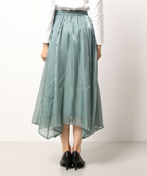 archives（アルシーヴ）の「シャイニーイレヘムスカート（スカート・レディース・ブラック/グリーン/アイボリー/ラベンダー・MEDIUM）」の6枚目の写真