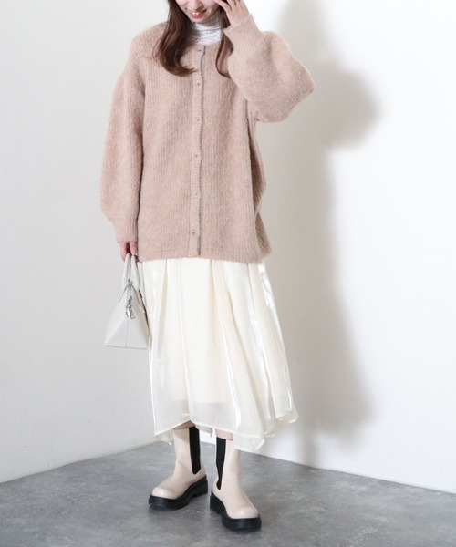 archives（アルシーヴ）の「シャイニーイレヘムスカート（スカート・レディース・ブラック/グリーン/アイボリー/ラベンダー・MEDIUM）」の9枚目の写真