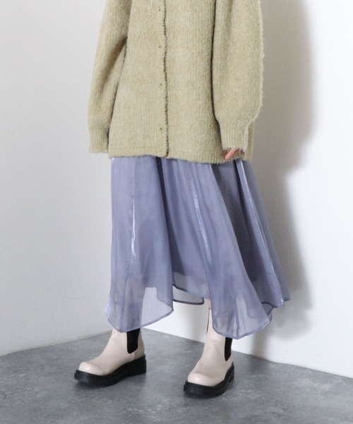 archives（アルシーヴ）の「シャイニーイレヘムスカート（スカート・レディース・ブラック/グリーン/アイボリー/ラベンダー・MEDIUM）」の20枚目の写真