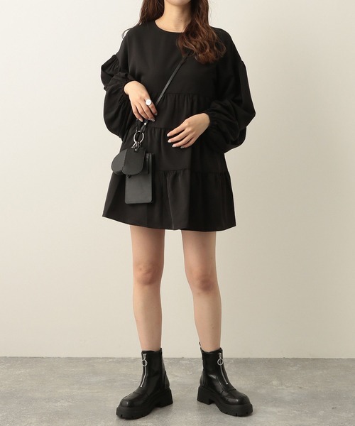 Heather（ヘザー）の「2WAYティアードチュニック　262777（シャツ/ブラウス・レディース・オフホワイト/ブラック・FREE）」の10枚目の写真