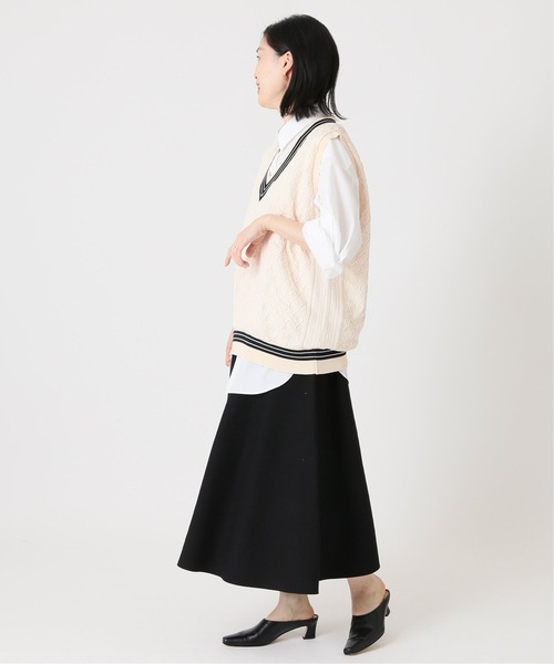 CAL O LINE（キャルオーライン）の「《別注》【CAL O LINE/キャルオーライン】  TILDEN VEST：ベスト◆（ベスト・レディース・ブラック/ネイビー・M）」の16枚目の写真