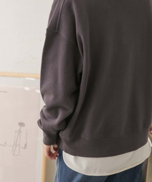 URBAN RESEARCH DOORS（アーバンリサーチドアーズ）の「モックネックスウェットプルオーバー（スウェット・レディース・ブラック/パープル/グリーン・ONE）」の8枚目の写真