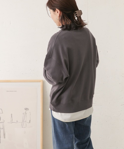 URBAN RESEARCH DOORS（アーバンリサーチドアーズ）の「モックネックスウェットプルオーバー（スウェット・レディース・ブラック/パープル/グリーン・ONE）」の13枚目の写真