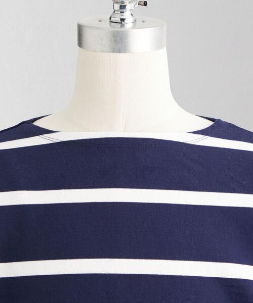 LOEFF(ロエフ)の「<LOEFF(ロエフ)>ピマコットン ボーダーロングTシャツ UNISEX(Tシャツ/カットソー・メンズ・ブラック/ネイビー・1/2/0)」の5枚目の写真
