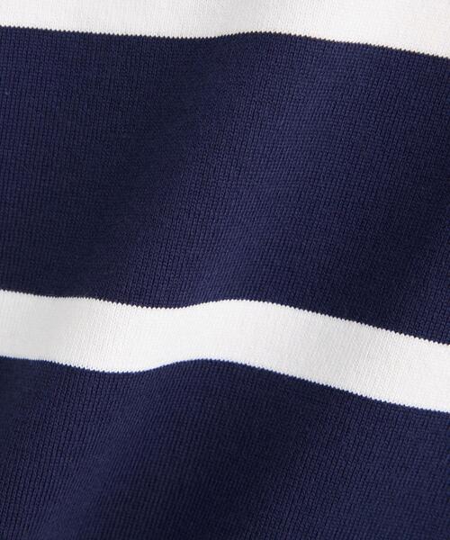 LOEFF(ロエフ)の「<LOEFF(ロエフ)>ピマコットン ボーダーロングTシャツ UNISEX(Tシャツ/カットソー・メンズ・ブラック/ネイビー・1/2/0)」の8枚目の写真