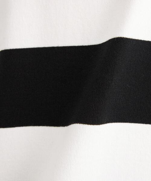 LOEFF(ロエフ)の「<LOEFF(ロエフ)>ピマコットン ボーダーロングTシャツ UNISEX(Tシャツ/カットソー・メンズ・ブラック/ネイビー・1/2/0)」の9枚目の写真