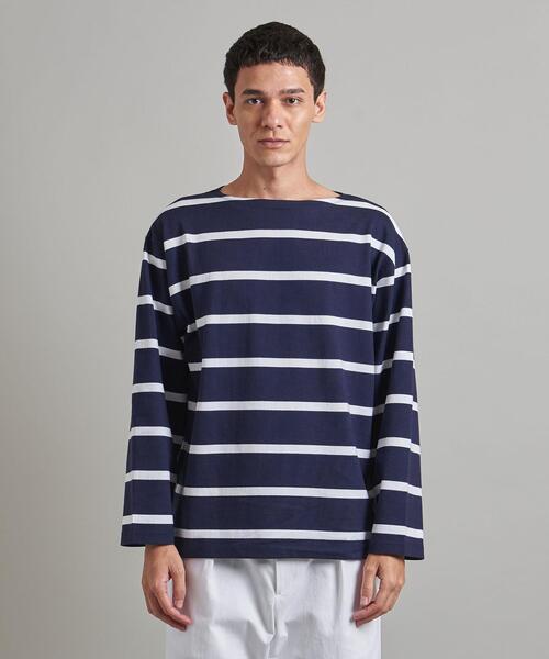 LOEFF(ロエフ)の「<LOEFF(ロエフ)>ピマコットン ボーダーロングTシャツ UNISEX(Tシャツ/カットソー・メンズ・ブラック/ネイビー・1/2/0)」の11枚目の写真