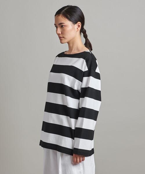 LOEFF(ロエフ)の「<LOEFF(ロエフ)>ピマコットン ボーダーロングTシャツ UNISEX(Tシャツ/カットソー・メンズ・ブラック/ネイビー・1/2/0)」の18枚目の写真