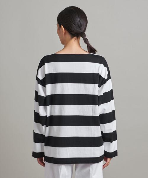 LOEFF(ロエフ)の「<LOEFF(ロエフ)>ピマコットン ボーダーロングTシャツ UNISEX(Tシャツ/カットソー・メンズ・ブラック/ネイビー・1/2/0)」の20枚目の写真